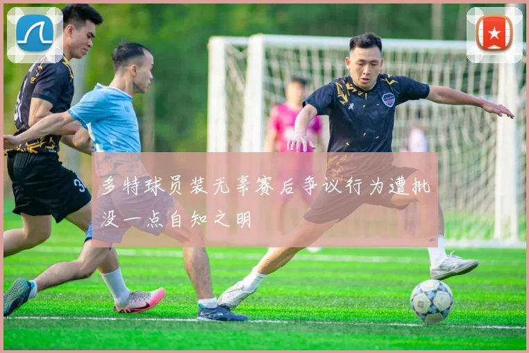 多特球员装无辜赛后争议行为遭批没一点自知之明